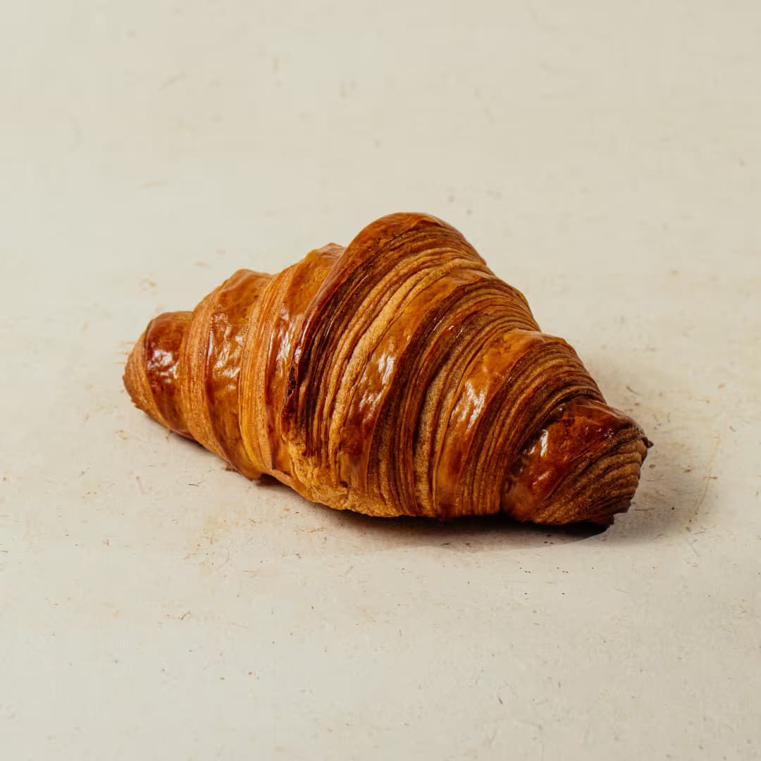 Golden butter croissant fresh from the Tezlaa Cafe oven